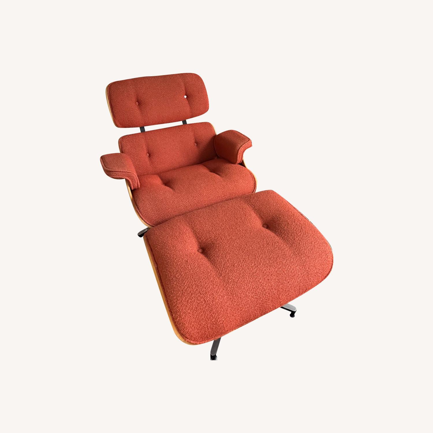 Herman Miller Eames Lounge Chair and Ottoman in Cayenne - image-0