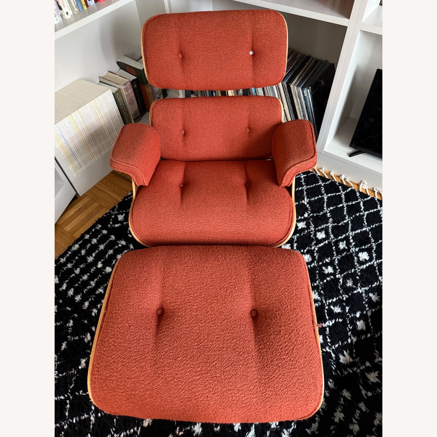 Herman Miller Eames Lounge Chair and Ottoman in Cayenne - image-6
