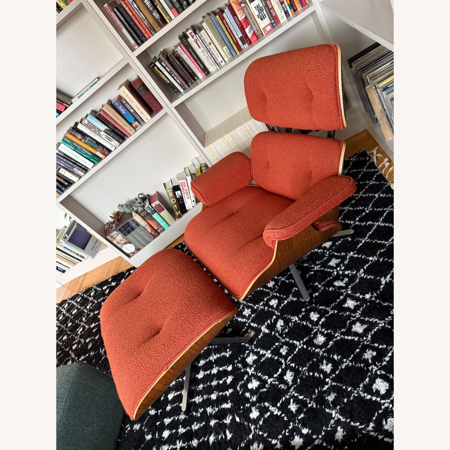 Herman Miller Eames Lounge Chair and Ottoman in Cayenne - image-2