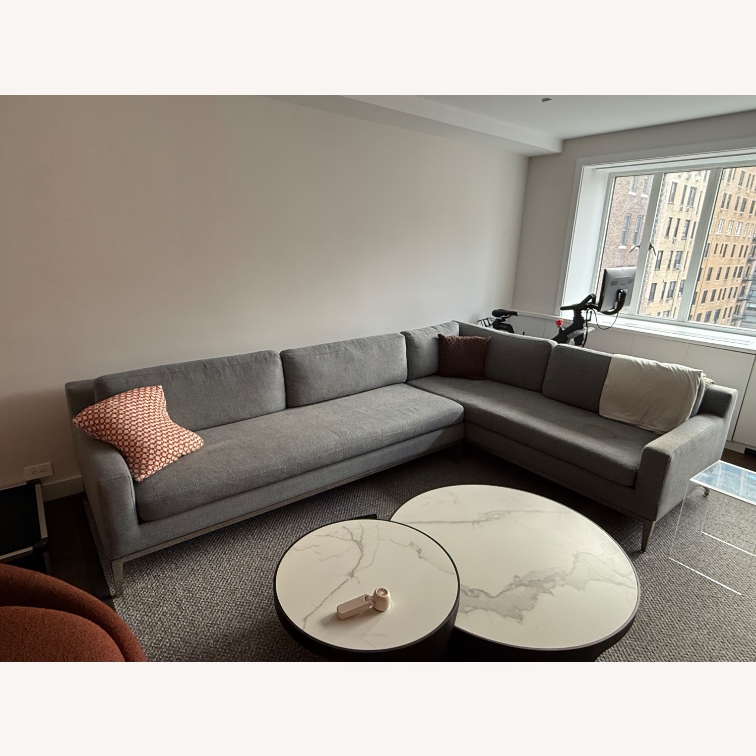 Restoration Hardware Italia Track Arm Sectional Sofa - image-1