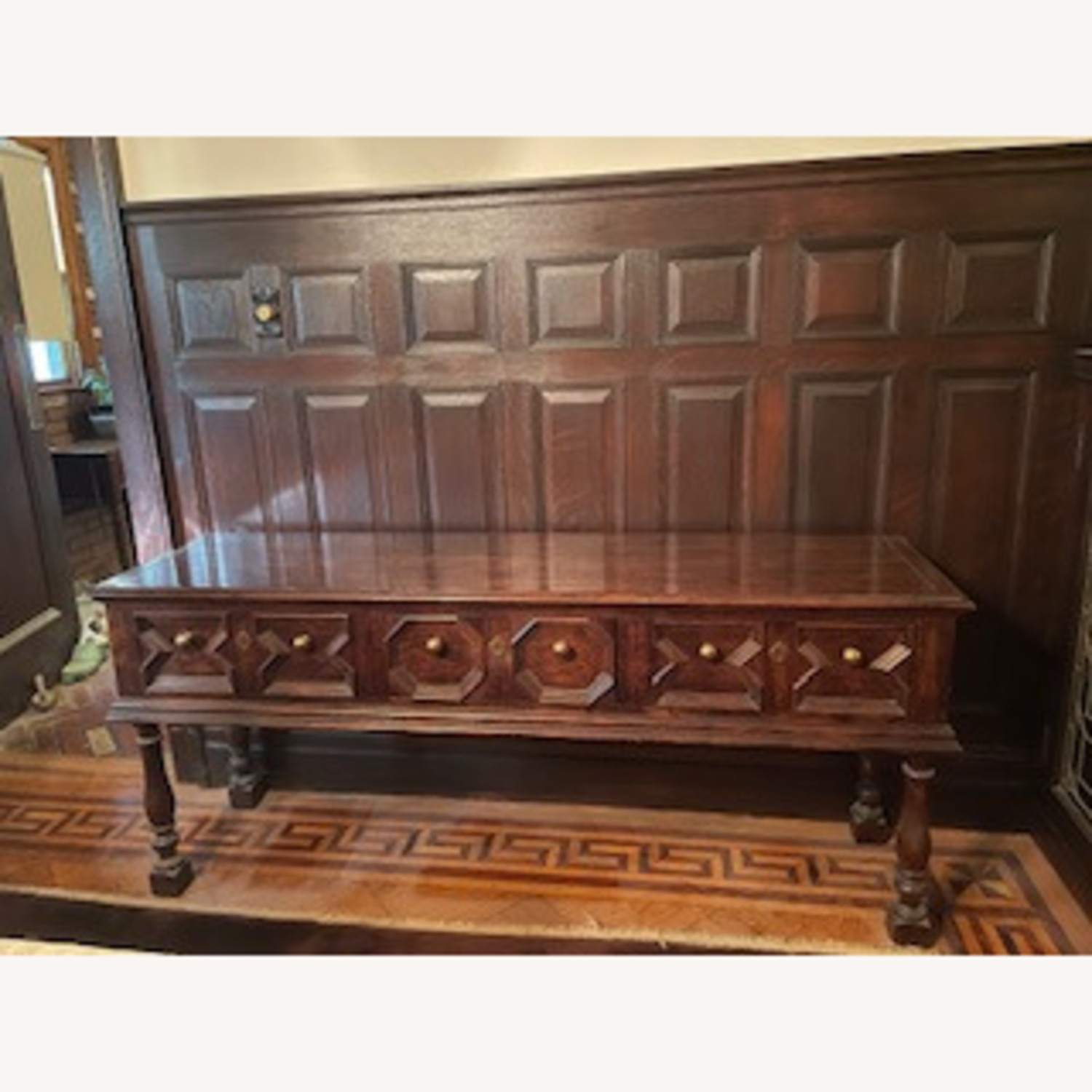 Century Furniture Dark Brown Wood Sideboard - image-1