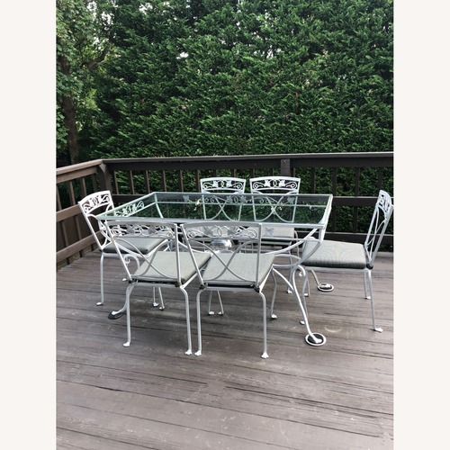 Used Vintage/Antique Finds Light Gray Metal Dining Sets for sale on AptDeco