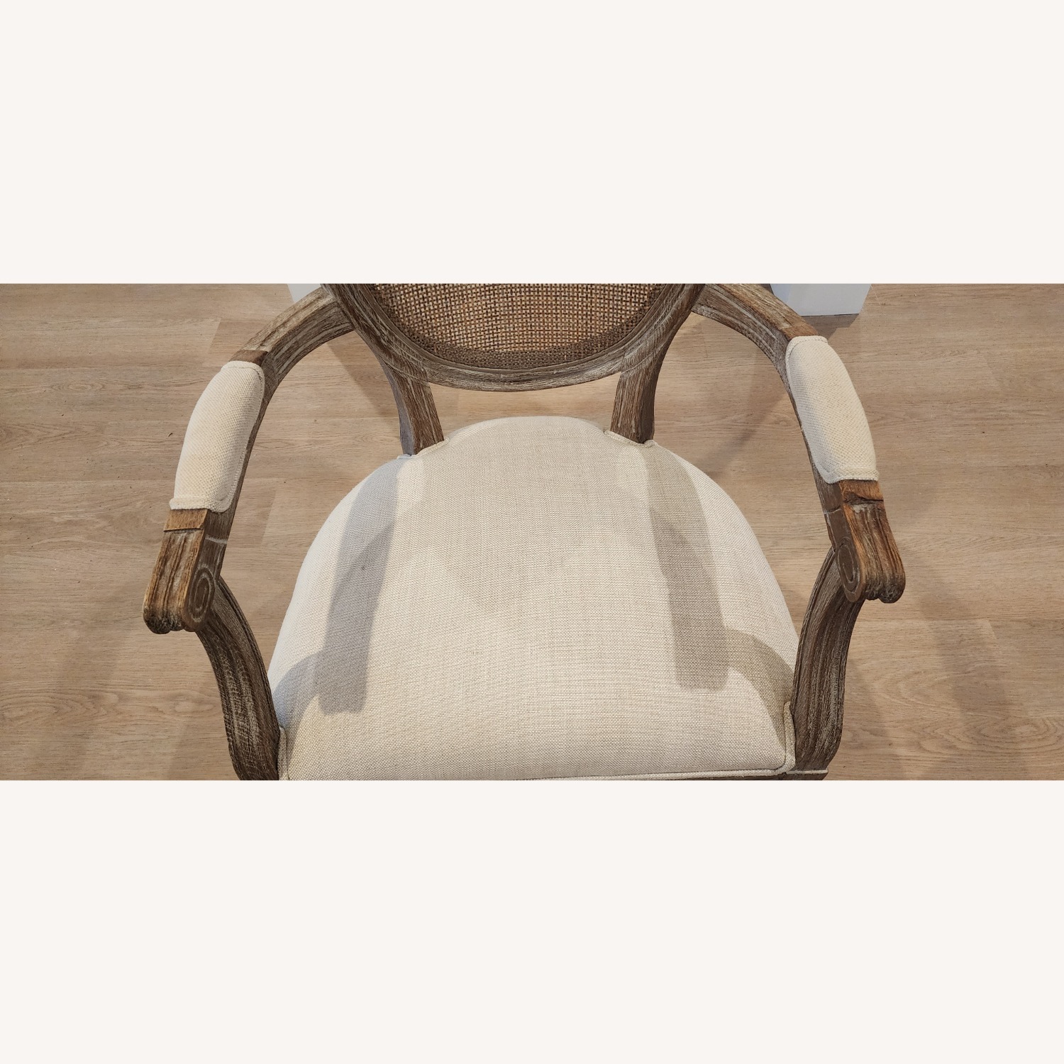 Restoration Hardware Vintage French Round Fabric Arm Chair - image-4