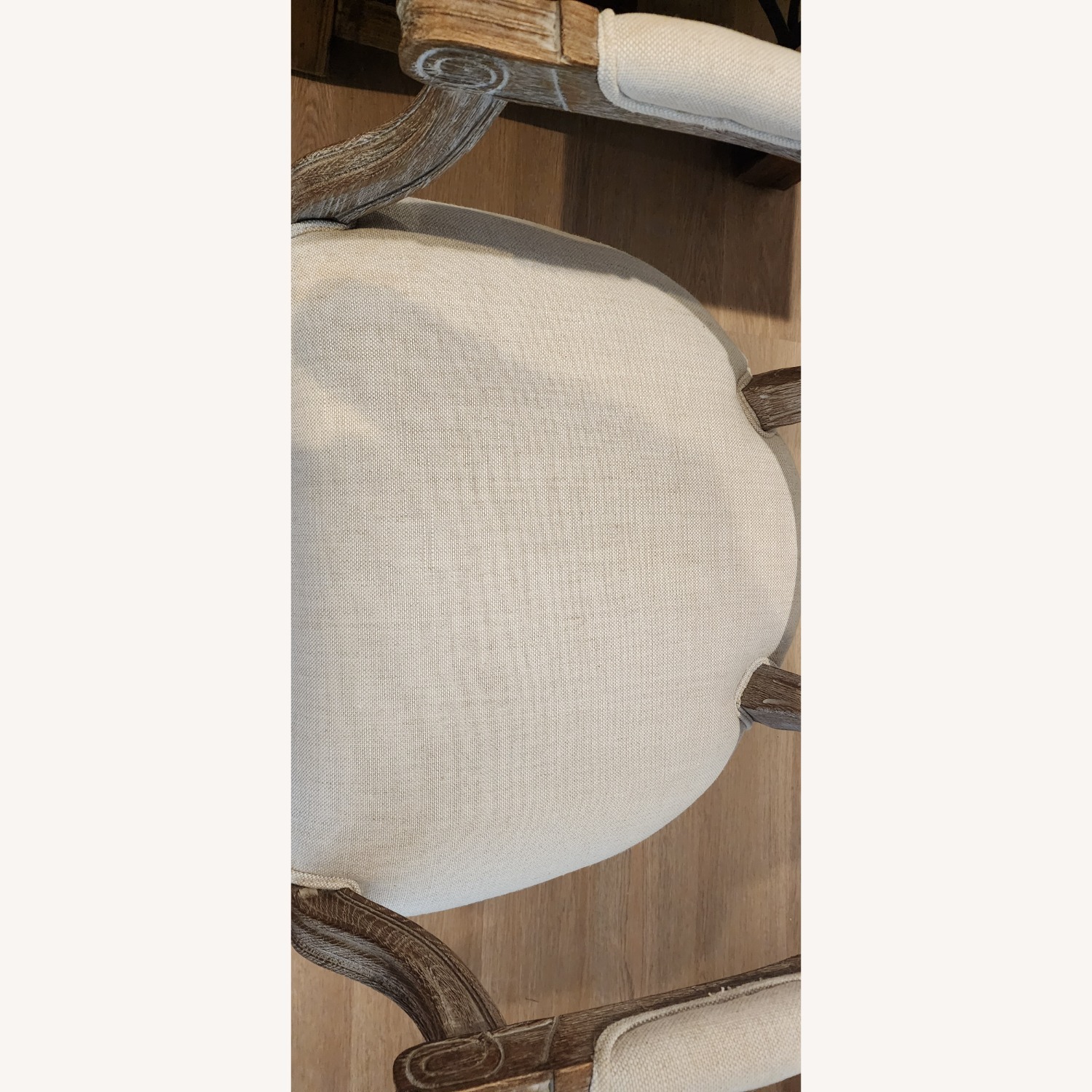 Restoration Hardware Vintage French Round Fabric Arm Chair - image-9