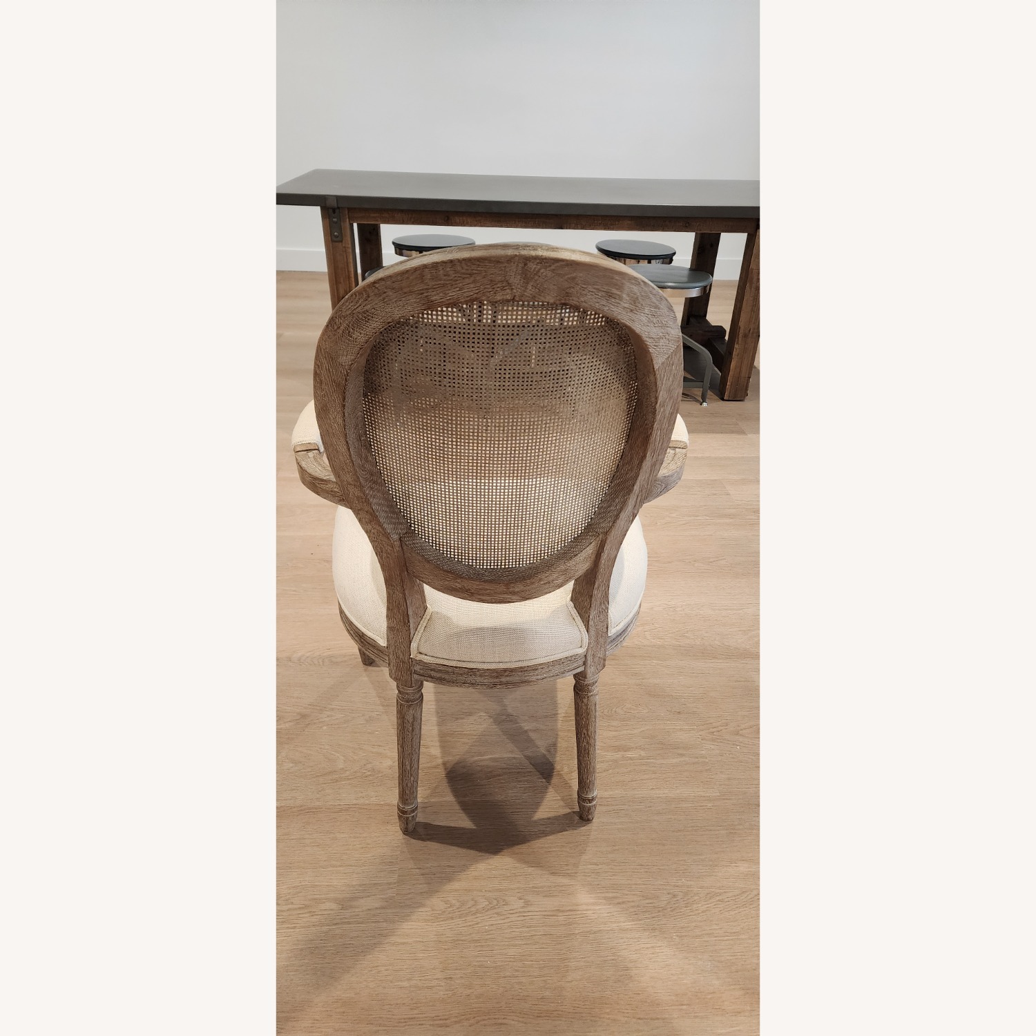 Restoration Hardware Vintage French Round Fabric Arm Chair - image-7