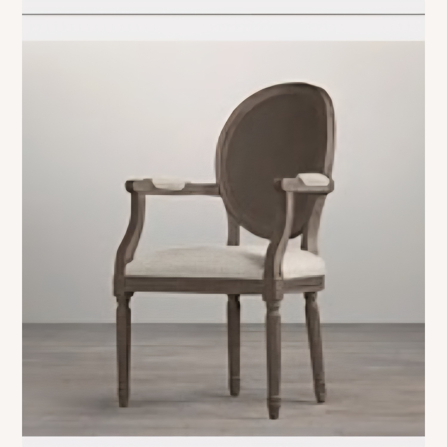 Restoration Hardware Vintage French Round Fabric Arm Chair - image-0