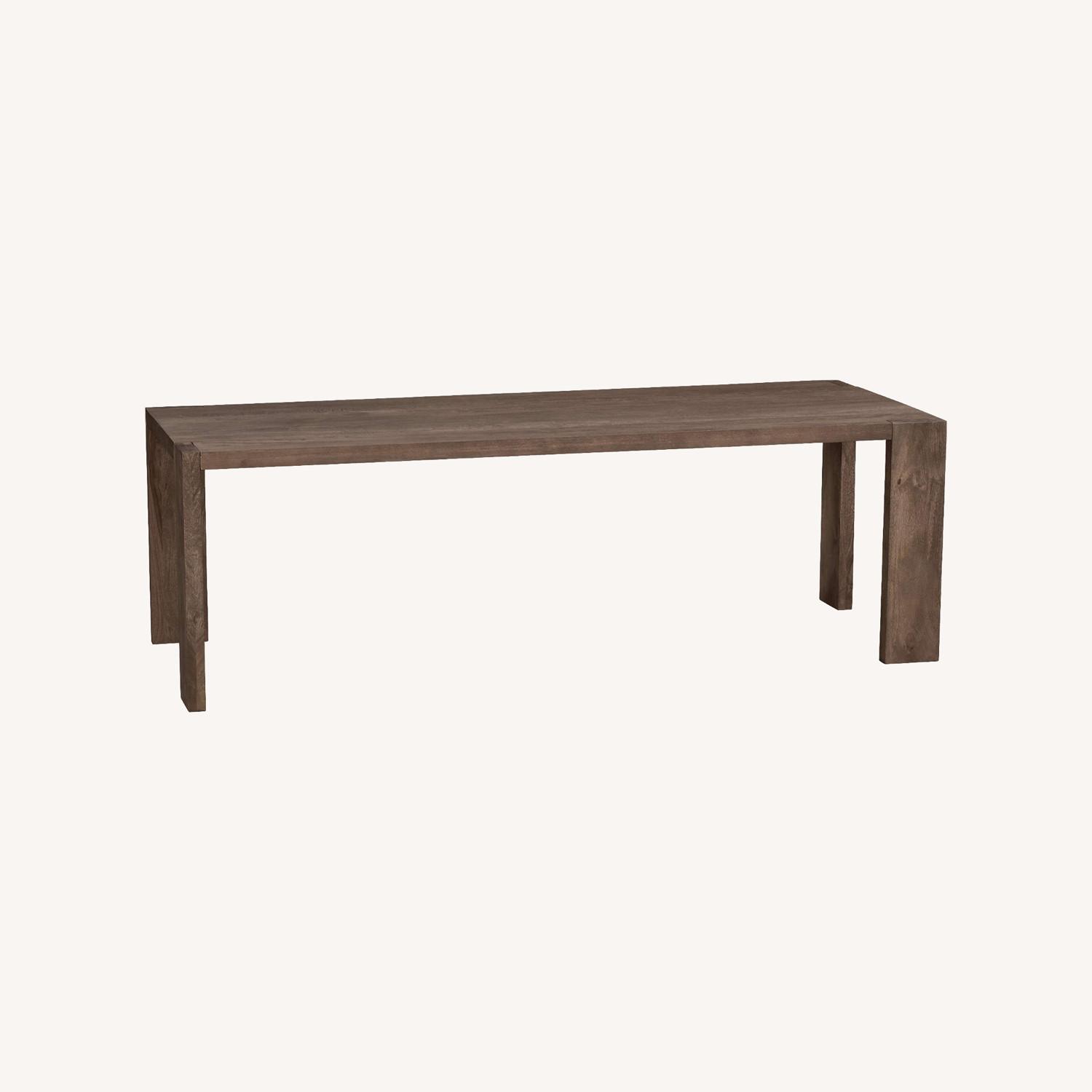 CB2 Blox 91" Rectangular Brown Wood Dining Table - image-0