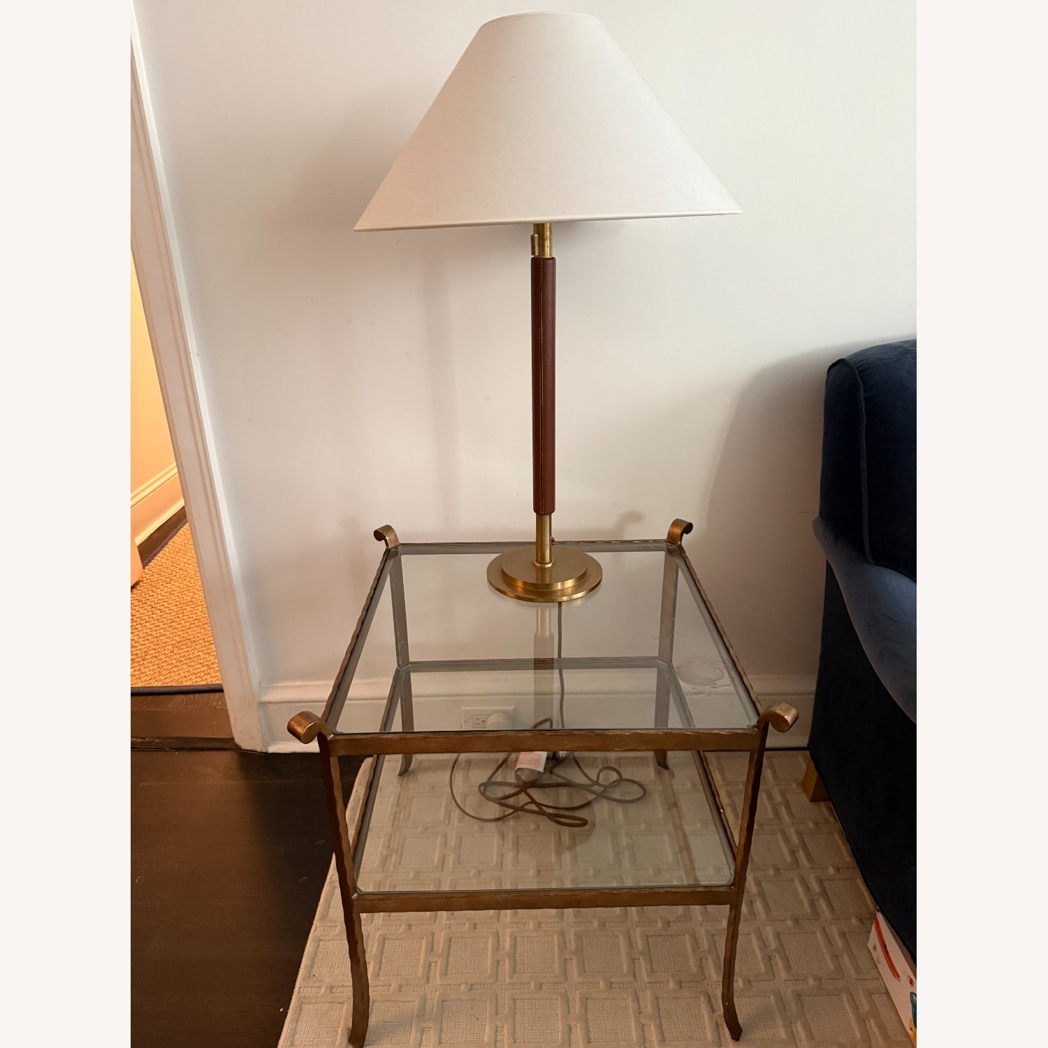 Serena & Lily St Germain Glass Side Tables - image-4