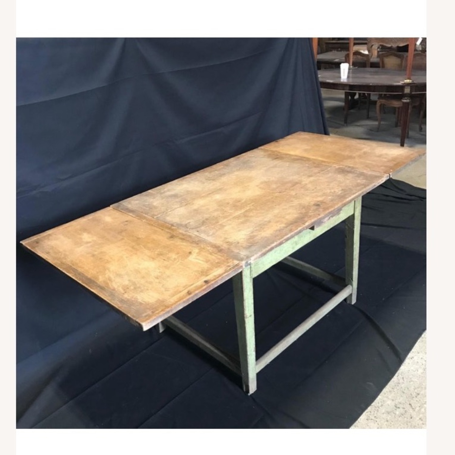 Antique Rustic French Extendable Farm Table - image-2