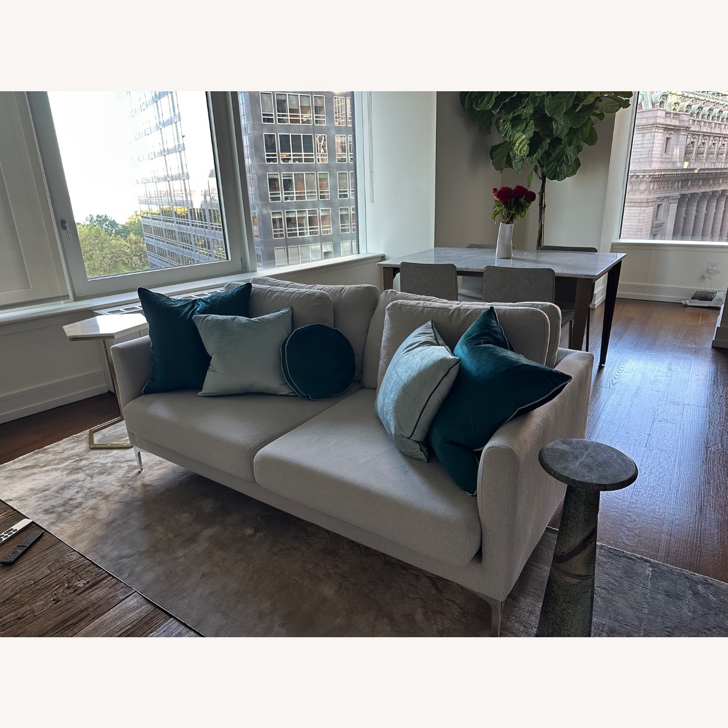 Casterly Pebble Loveseat - image-1