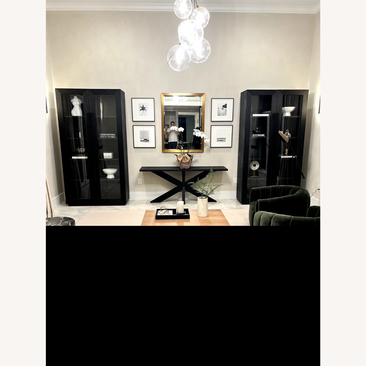 Restoration Hardware Ligné Glass Cabinet - image-3