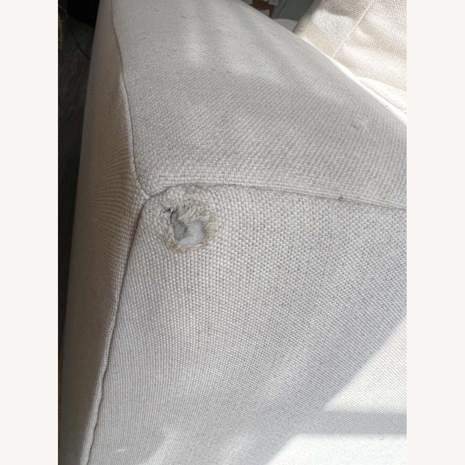 West Elm Harmony Light Gray Fabric 2 Seater Sofa - image-3