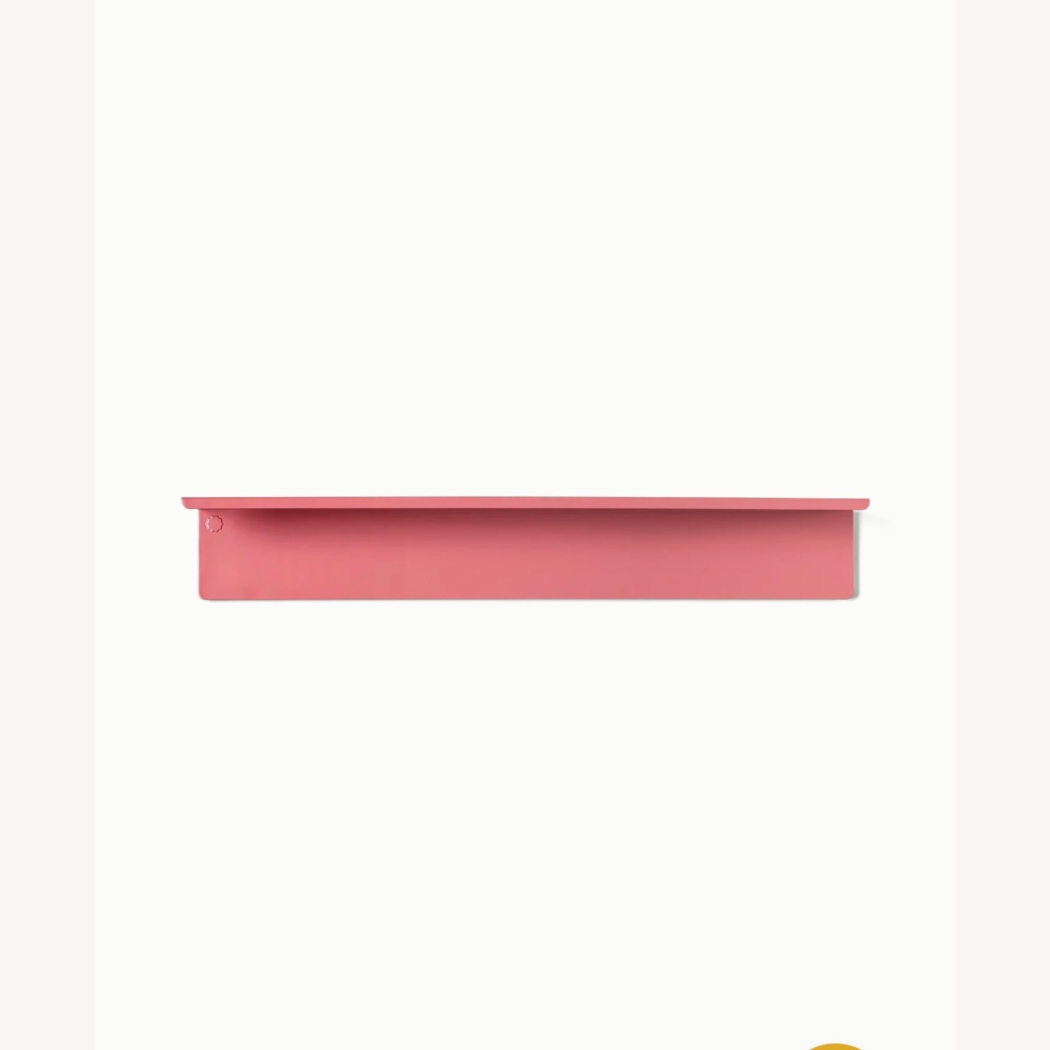 Mustard Ledge Pink Metal Wall Shelf - image-3