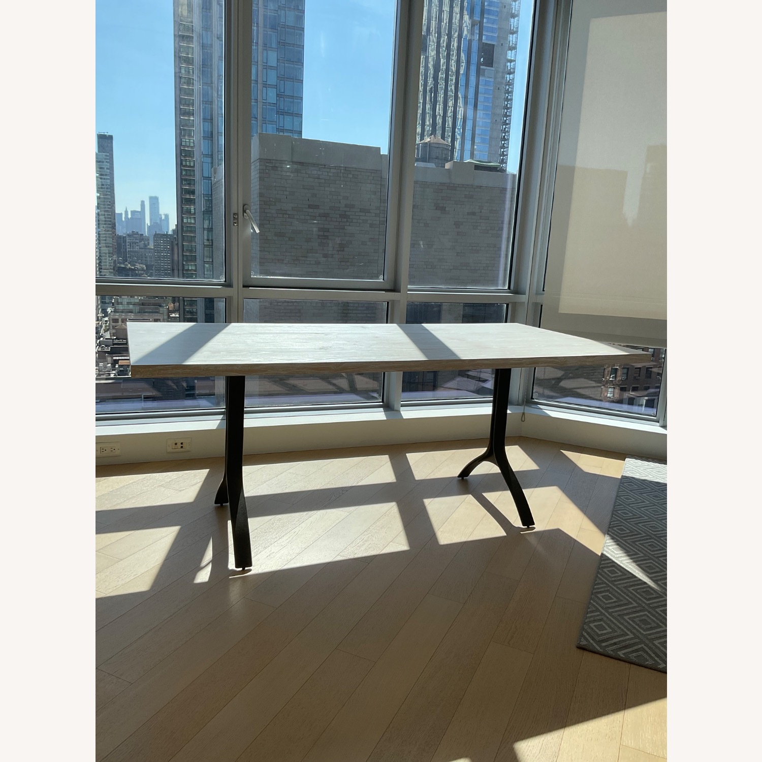 West Elm Avery Wishbone White Dining Table - image-10