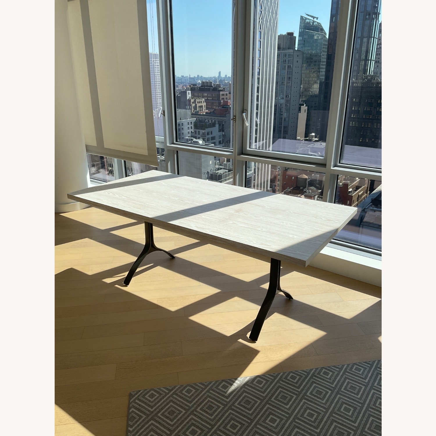 West Elm Avery Wishbone White Dining Table - image-16