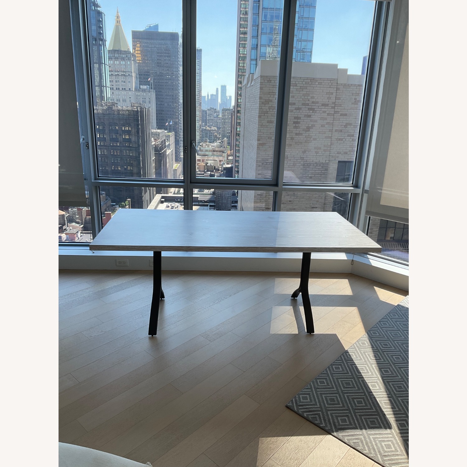 West Elm Avery Wishbone White Dining Table - image-3
