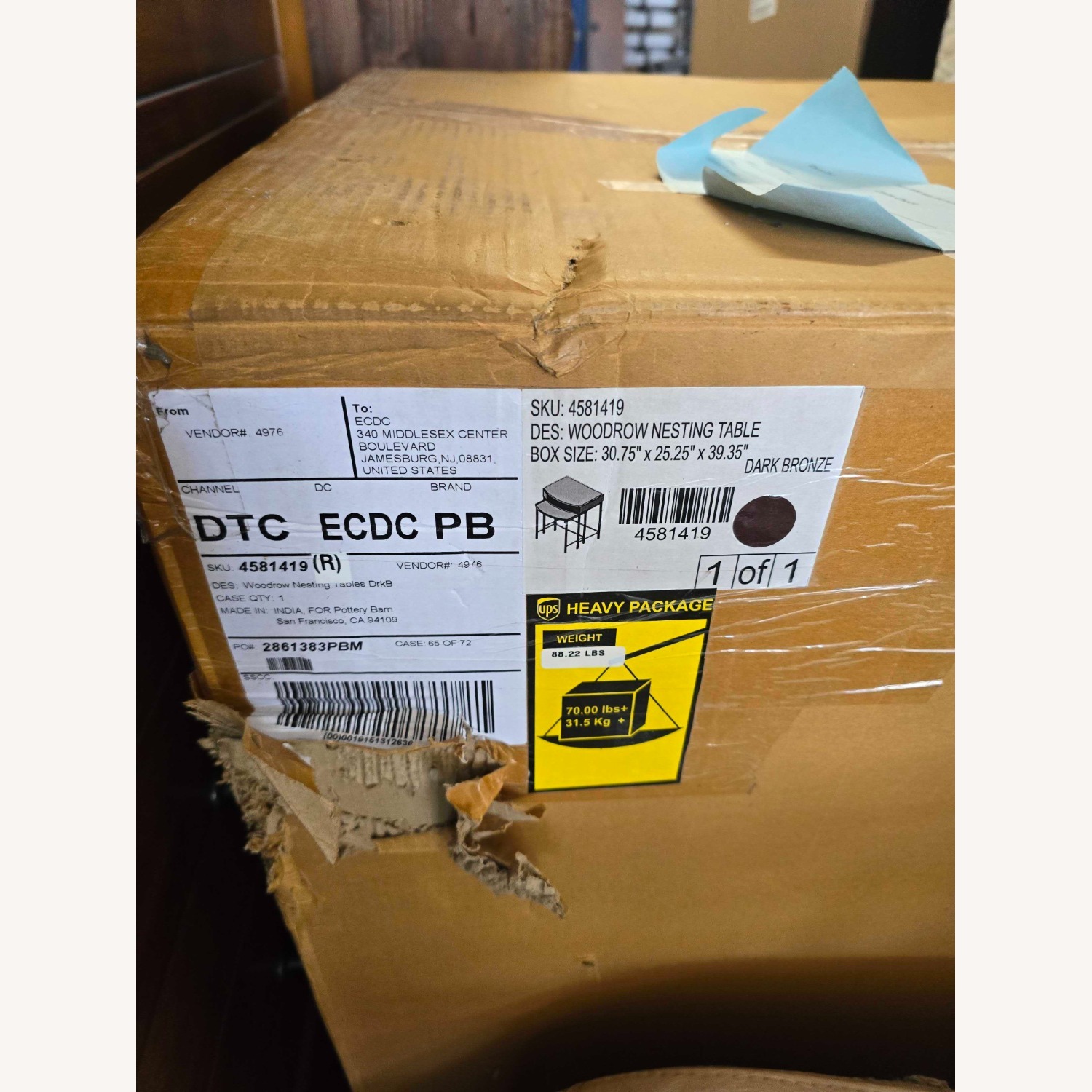 Pottery Barn Woodrow Metal Nesting Nightstand(24") - image-6