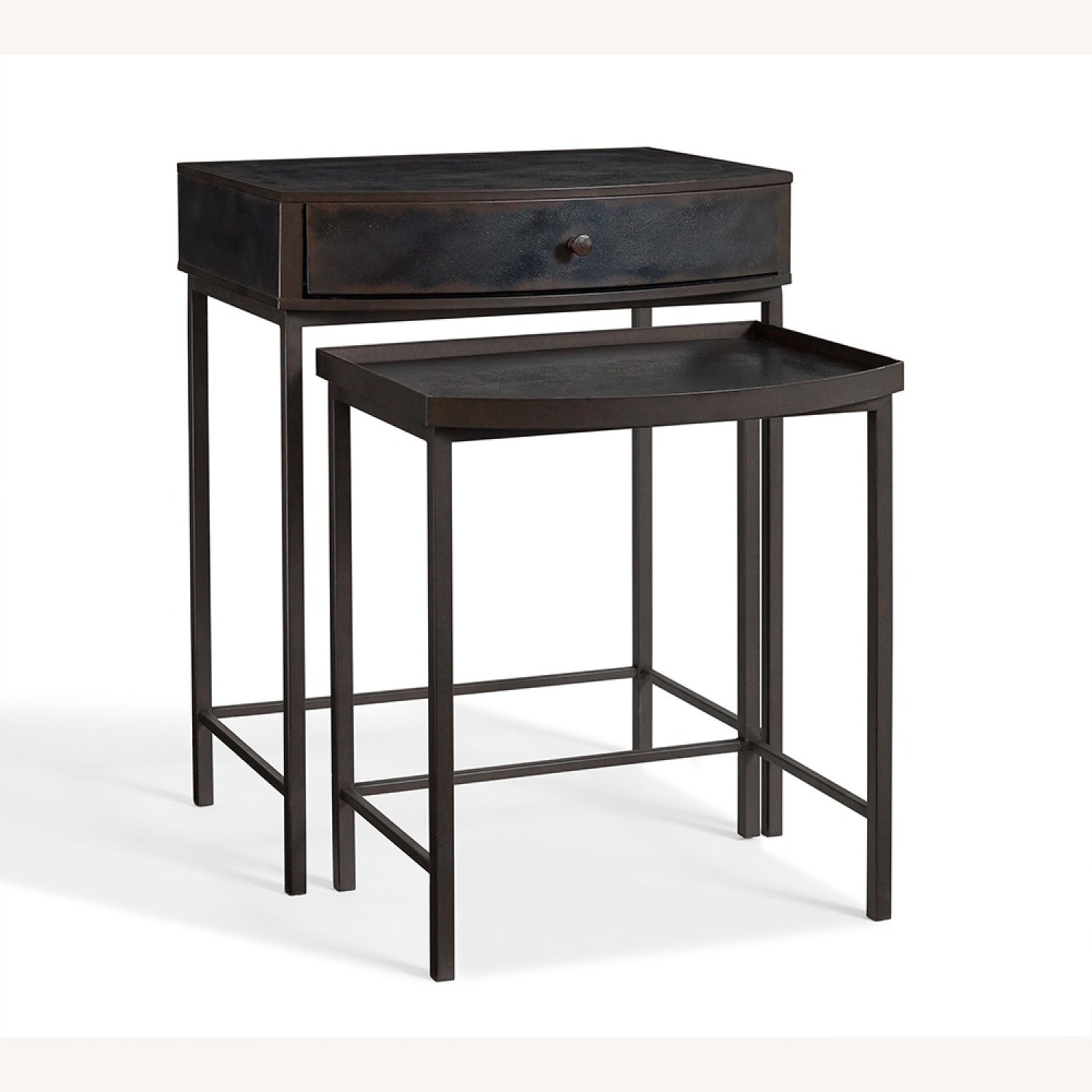 Pottery Barn Woodrow Metal Nesting Nightstand(24") - image-1
