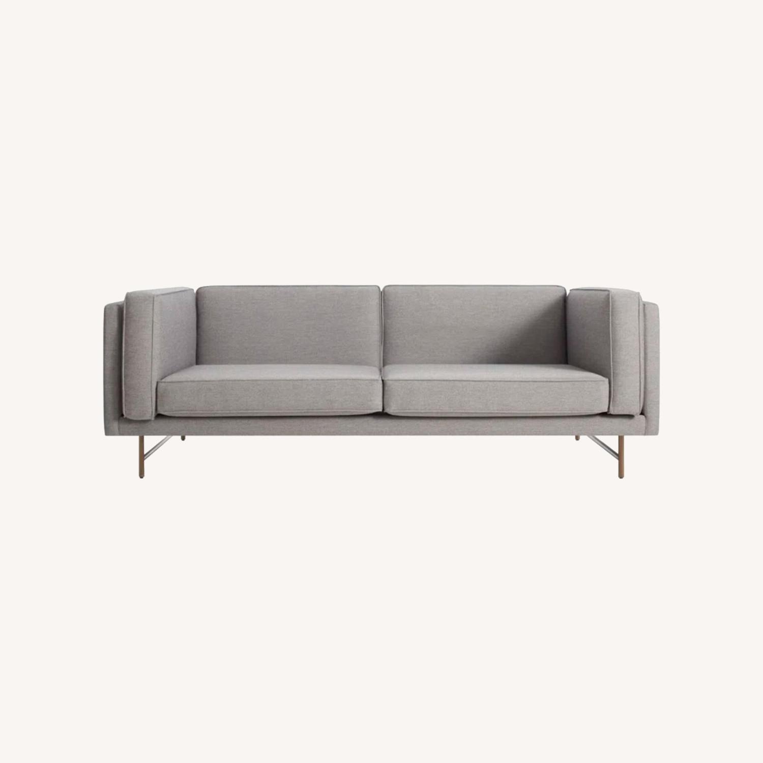 Wayfair Dark Gray Fabric 2 Seater Sofa - image-0