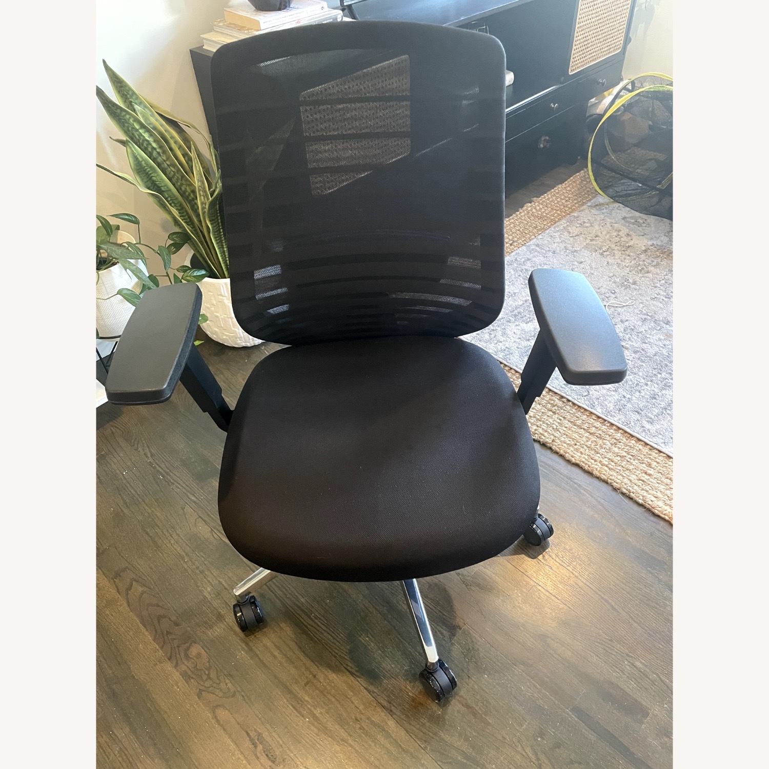 Branch Ergonomic Chair Black Fabric Office Chair - image-3