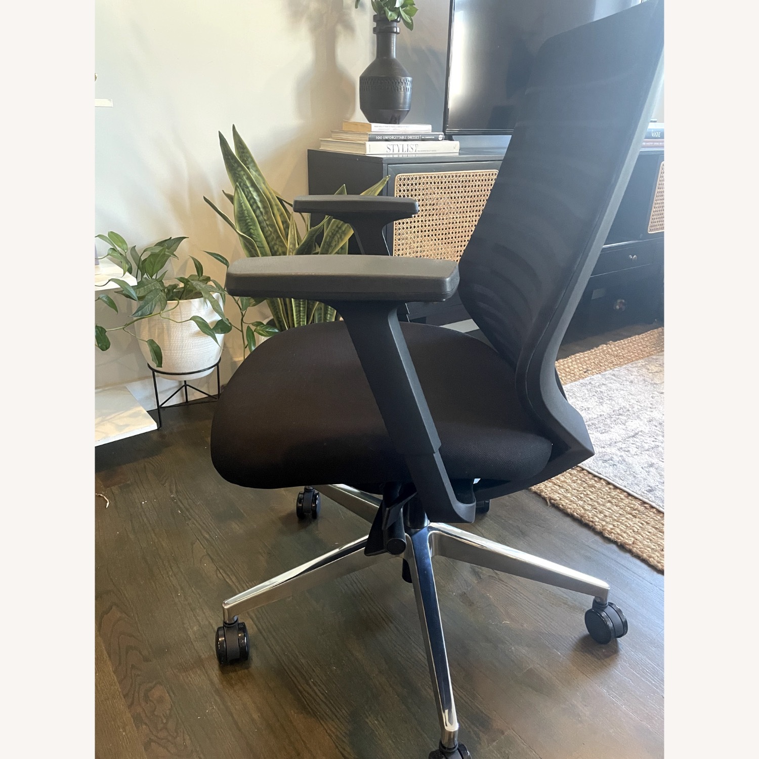 Branch Ergonomic Chair Black Fabric Office Chair - image-2