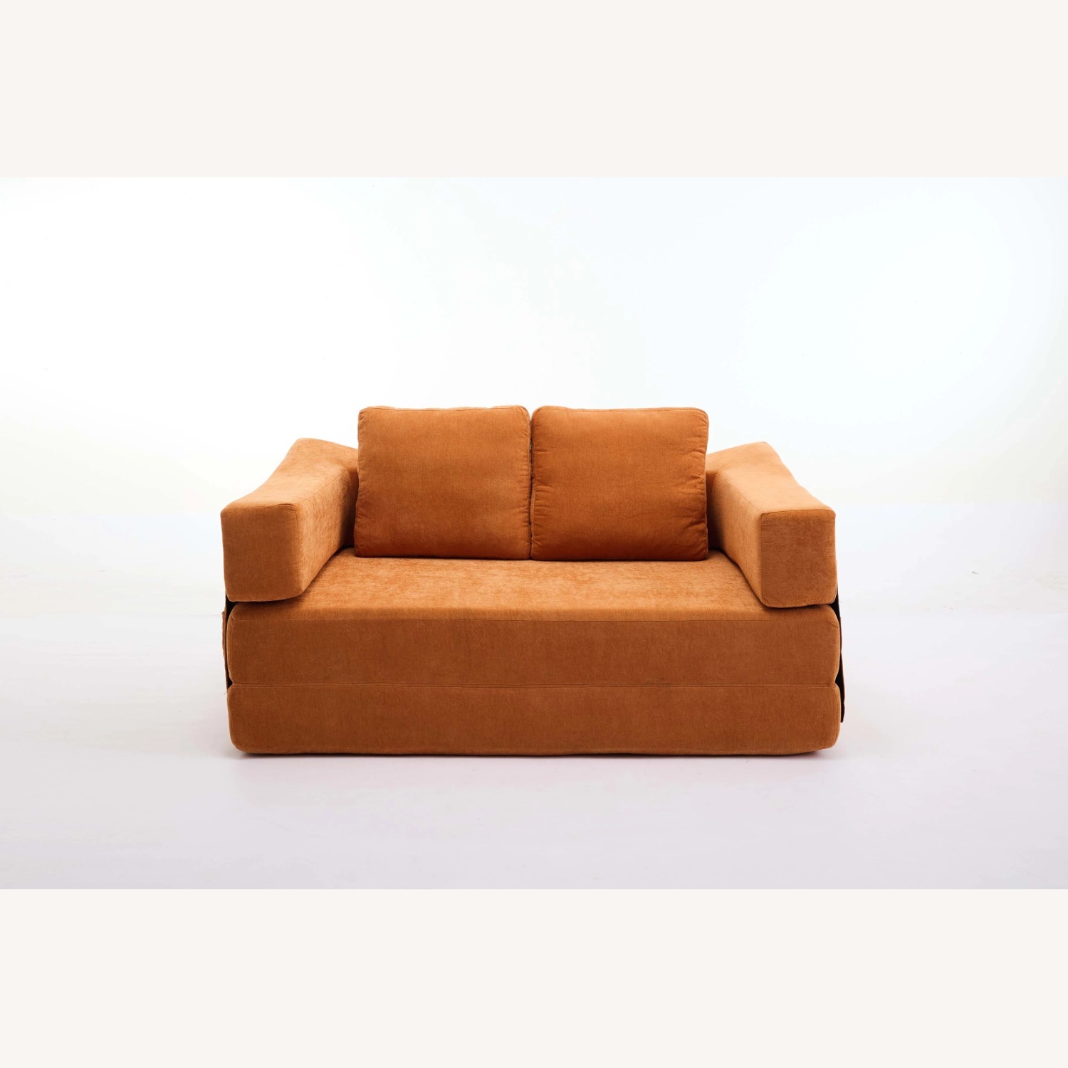 Wayfair Orange Linen Sleeper Sofa - image-4