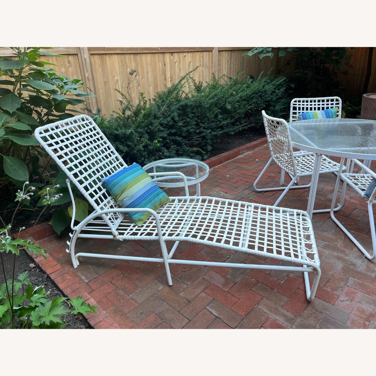 Vintage Brown Jordan Metal & Vinyl Patio Furniture - image-7