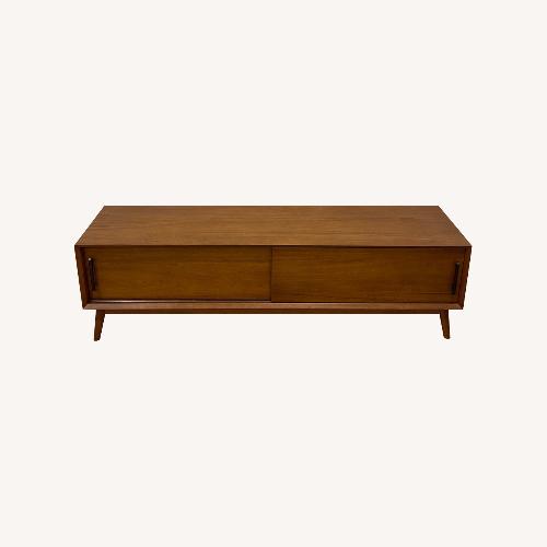 Used West Elm Mid-century Modern Natural Wood Sideboard for sale on AptDeco