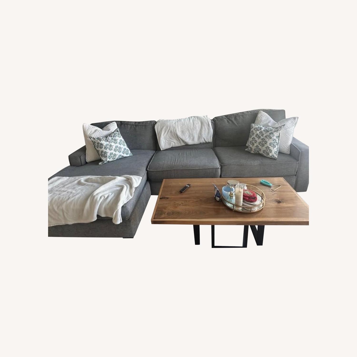 Ashley Furniture Light Gray 2 Piece Sectional - image-0