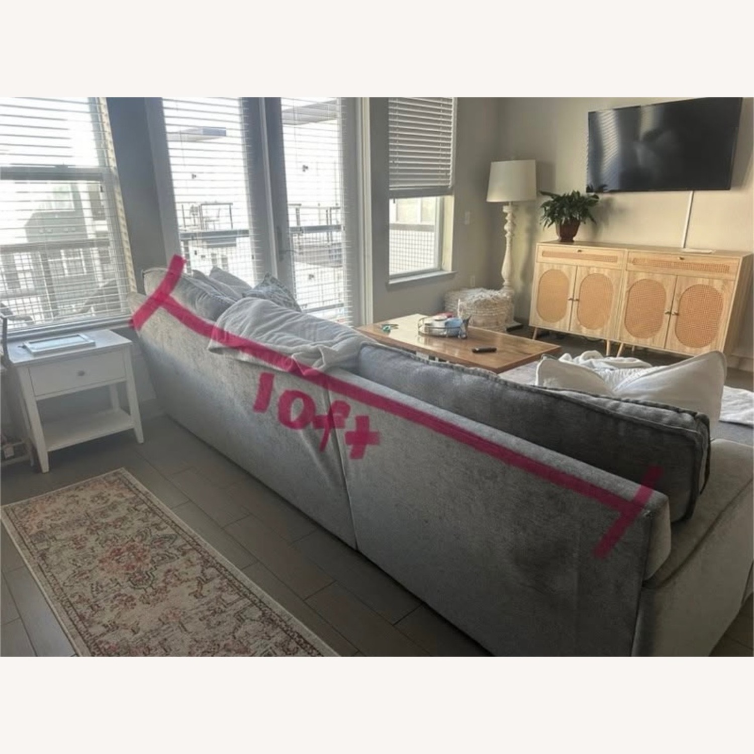 Ashley Furniture Light Gray 2 Piece Sectional - image-2