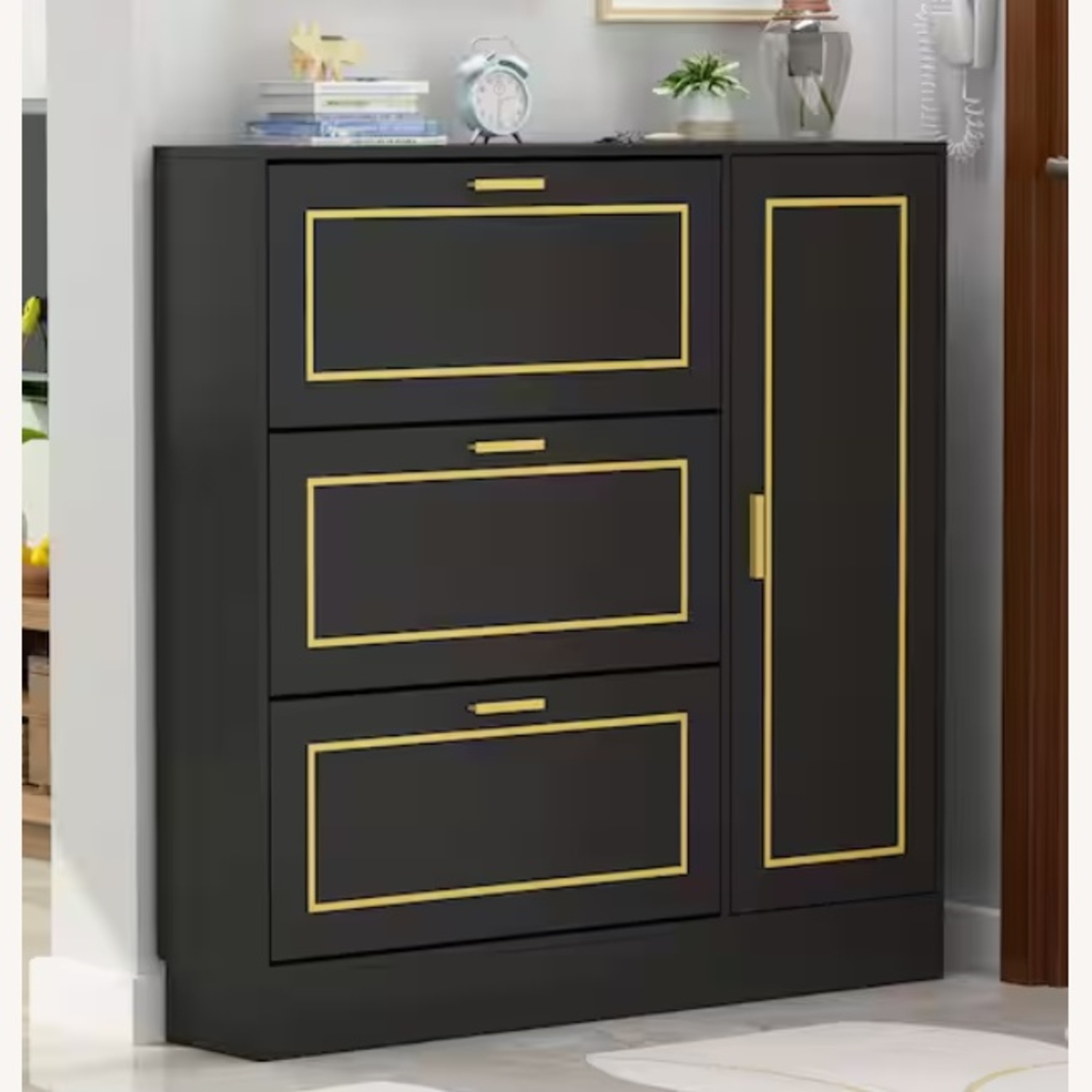 Wayfair Black Wood Media Storage - image-4