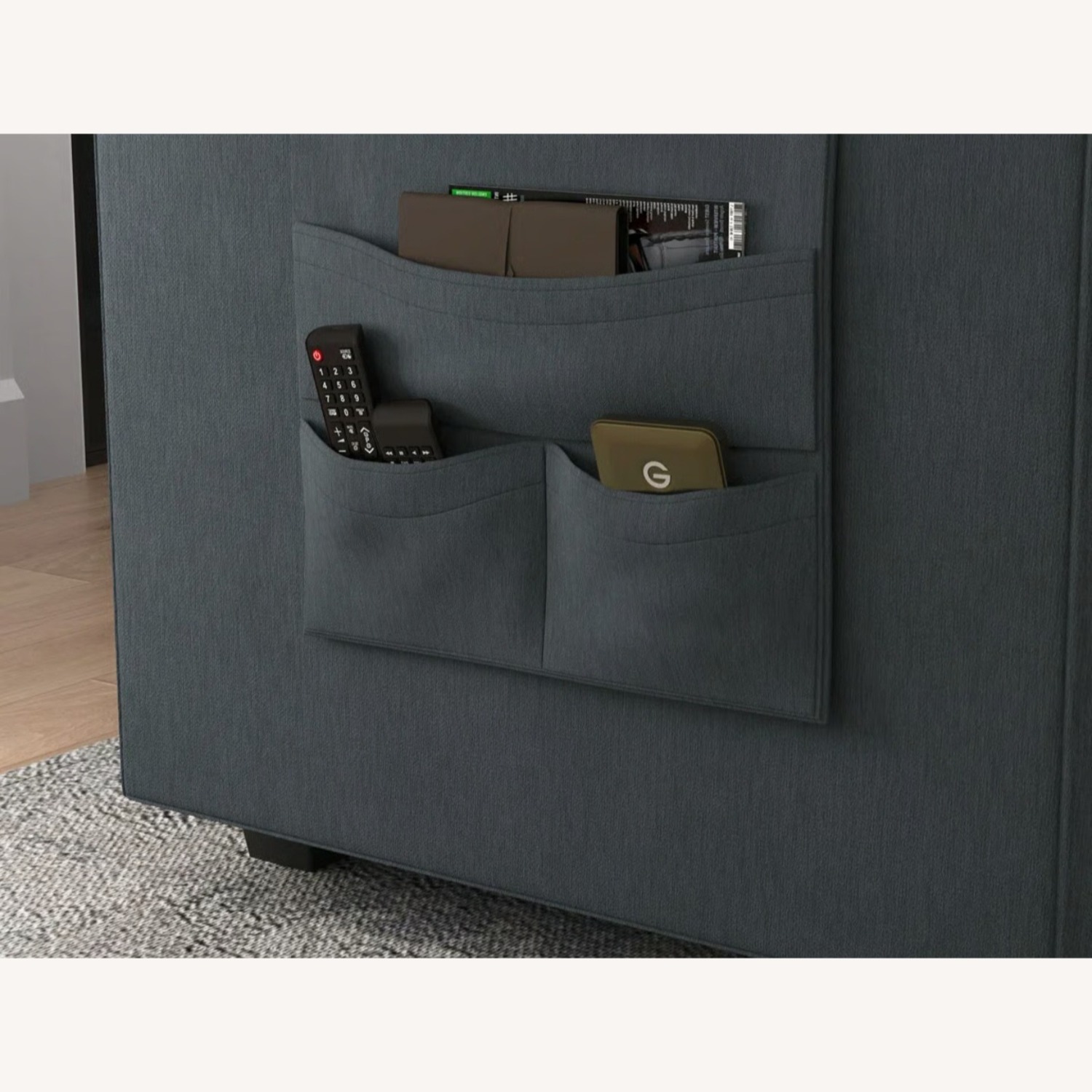 Andover Mills Dark Gray Wood 3+ Piece Sectional - image-3