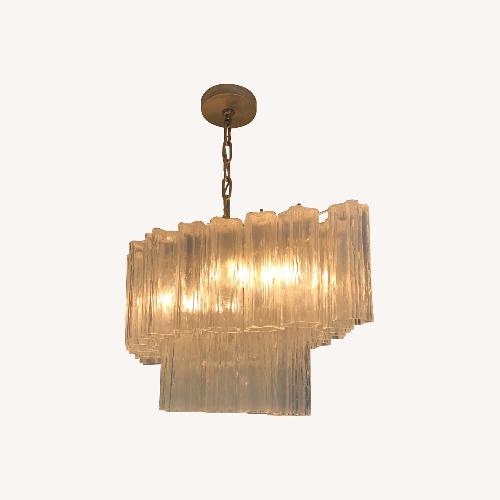 Used Transparent Glass Ceiling Lamp for sale on AptDeco