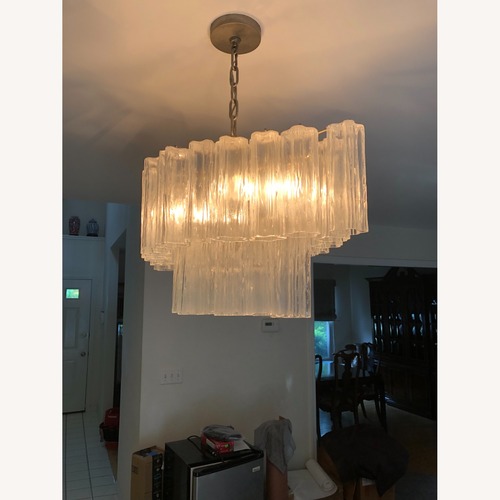 Used Transparent Glass Ceiling Lamp for sale on AptDeco