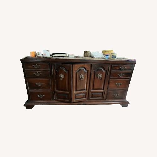 Used Century Furniture Dark Brown Wood Dresser for sale on AptDeco