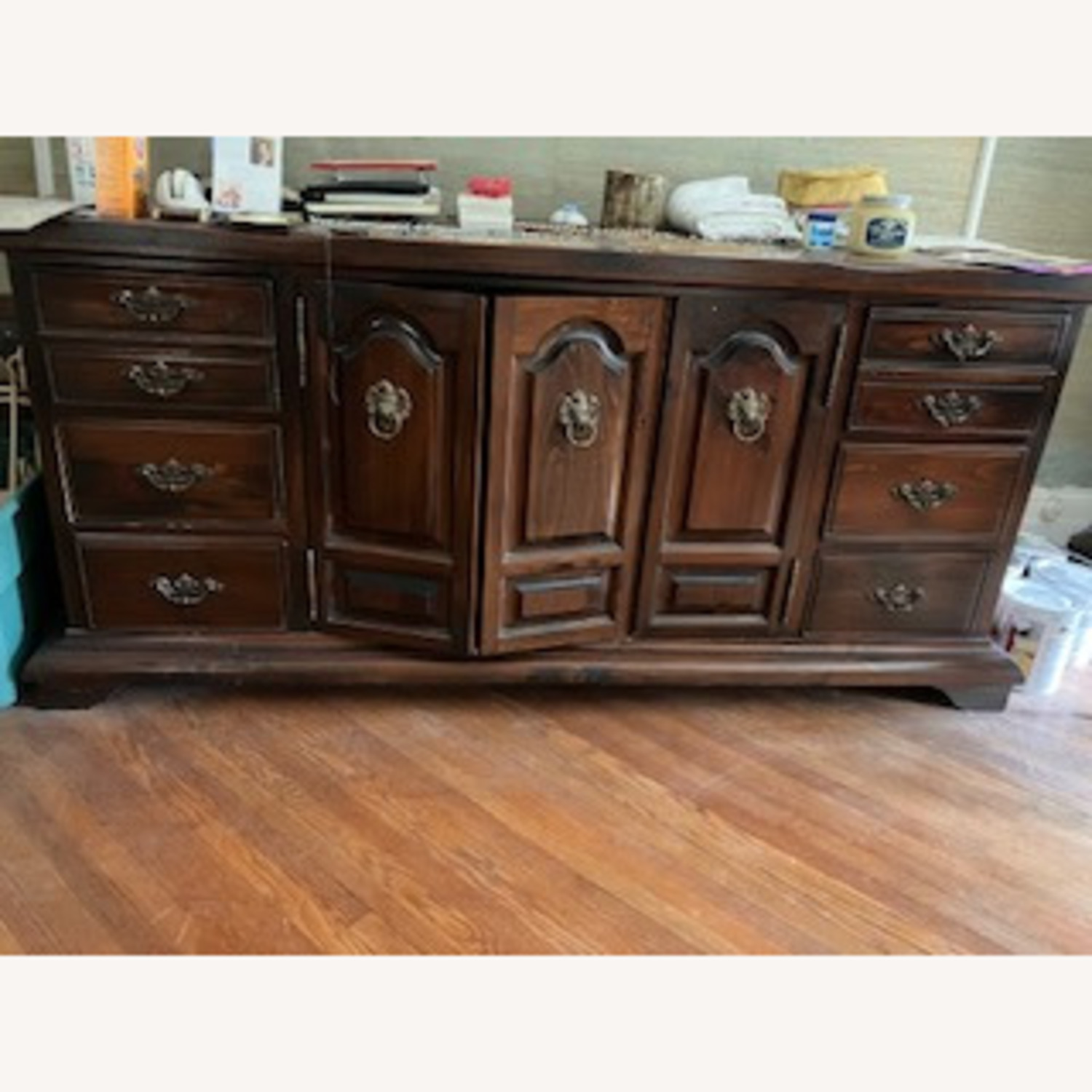 Century Furniture Dark Brown Wood Dresser - image-1