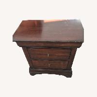 Dark Brown Wood Nightstands