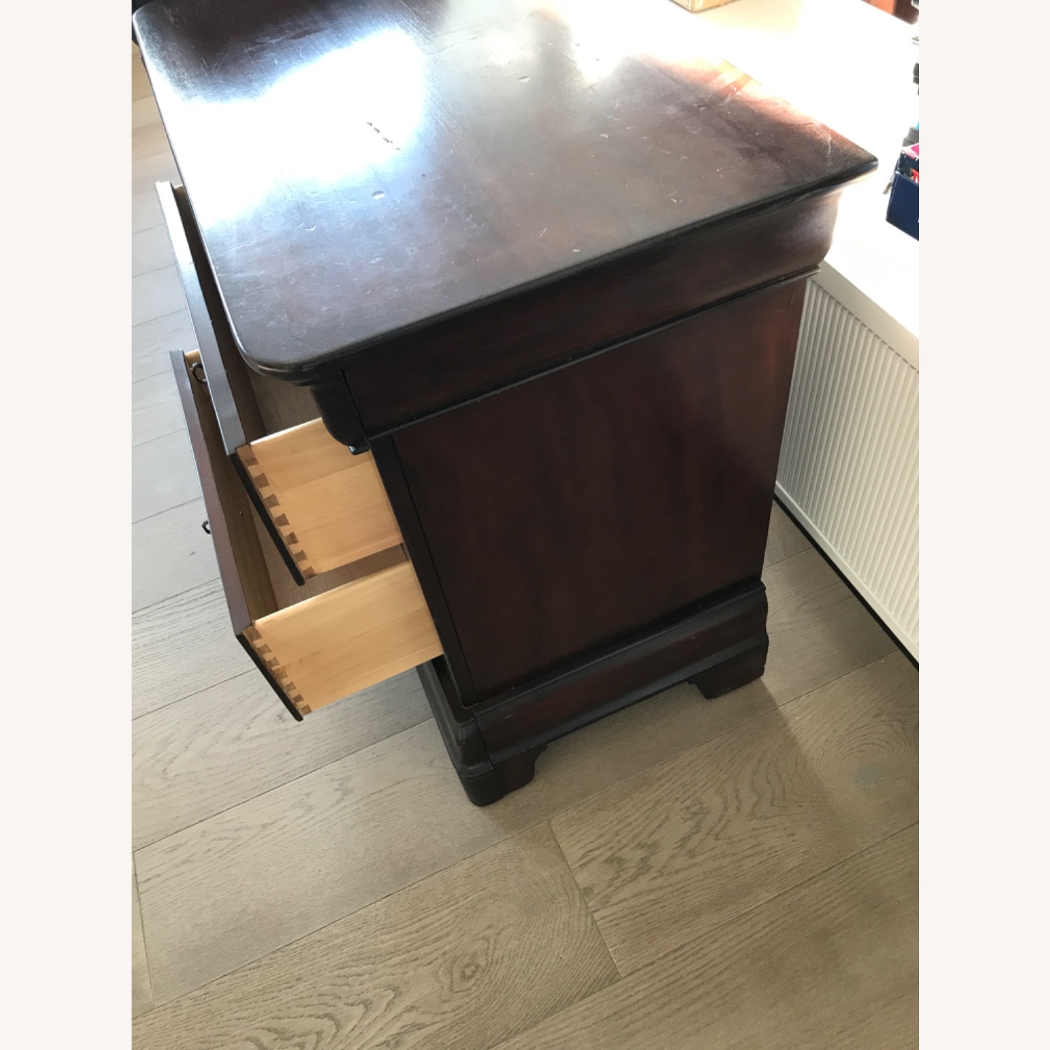 Dark Brown Wood Nightstands - image-4