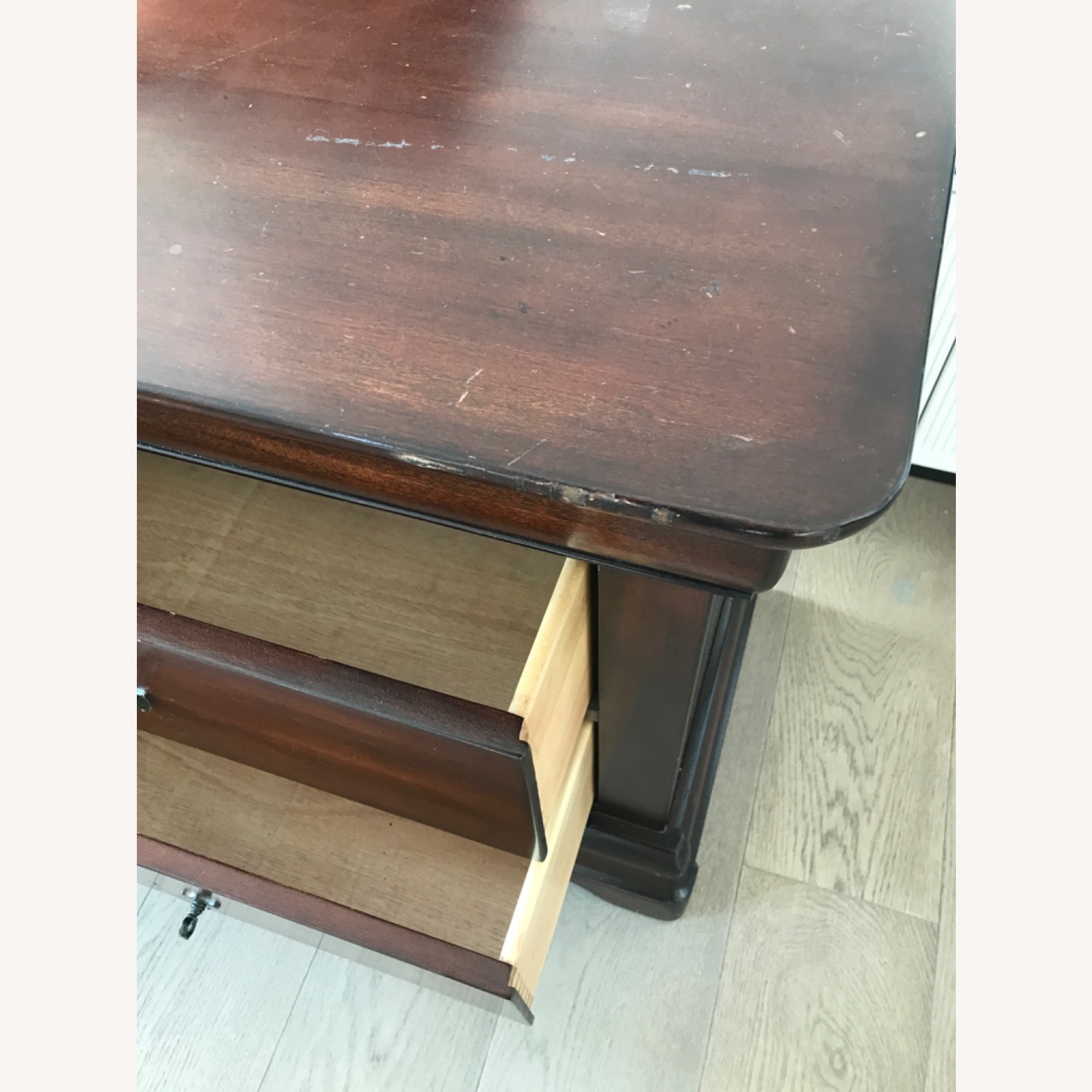 Dark Brown Wood Nightstands - image-3