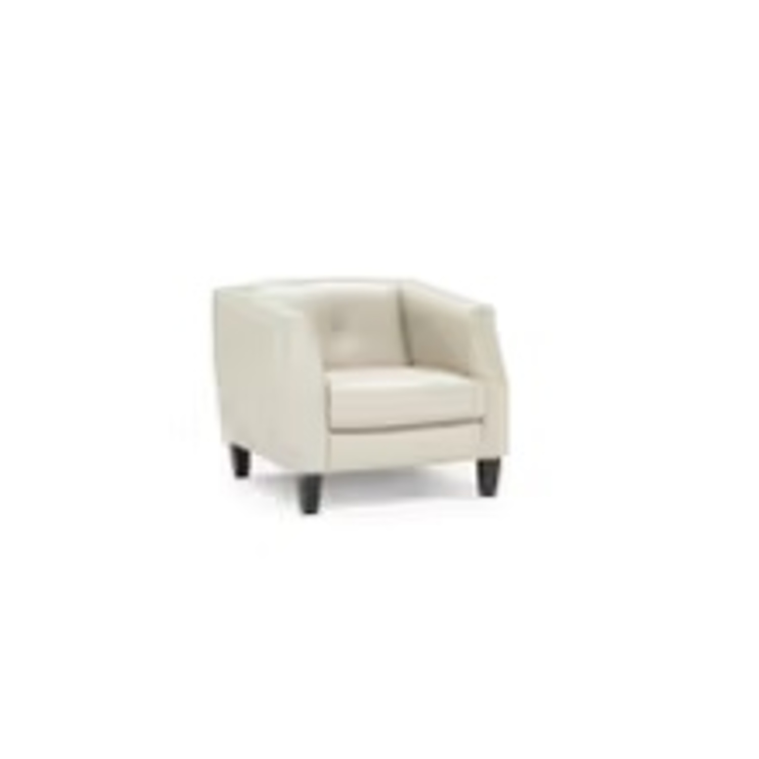 Natuzzi Soft While Leather Armchair - image-0