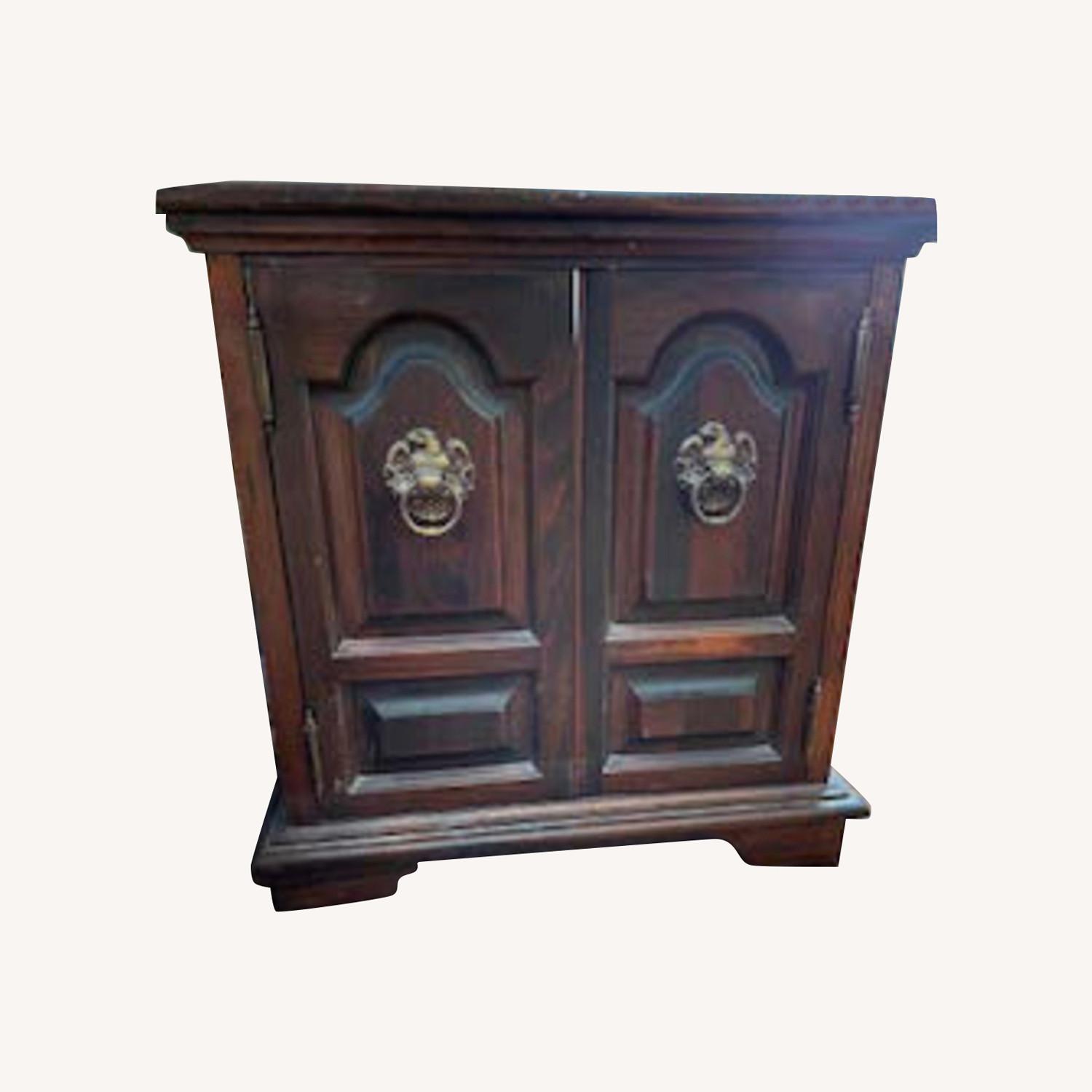 Century Furniture Dark Brown Wood Nightstand - image-0