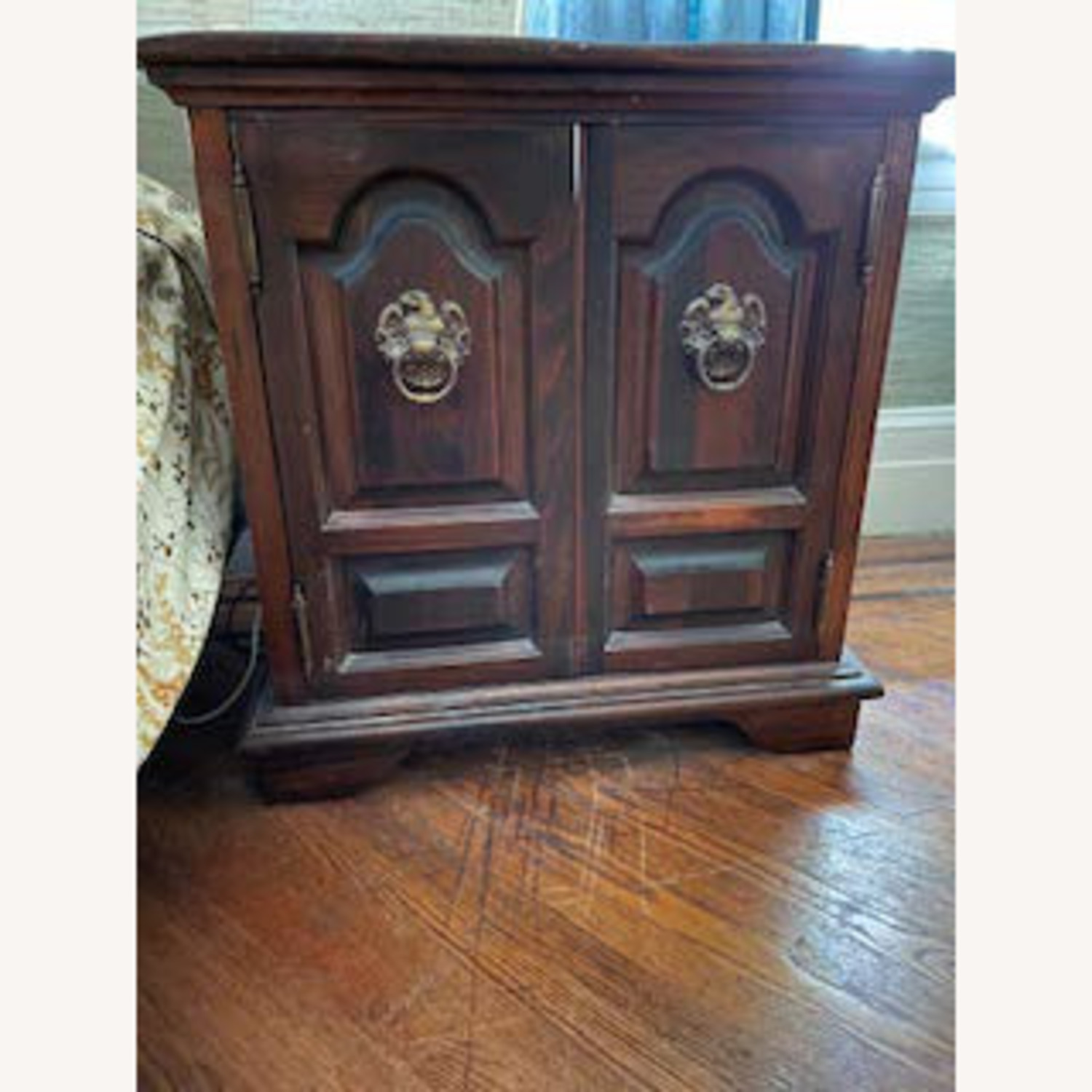 Century Furniture Dark Brown Wood Nightstand - image-1