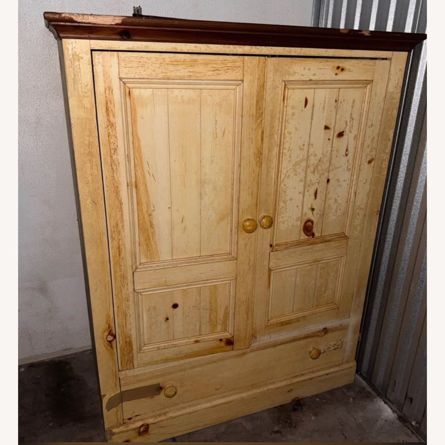 Ethan Allen Farmhouse Media Cabinet - image-1