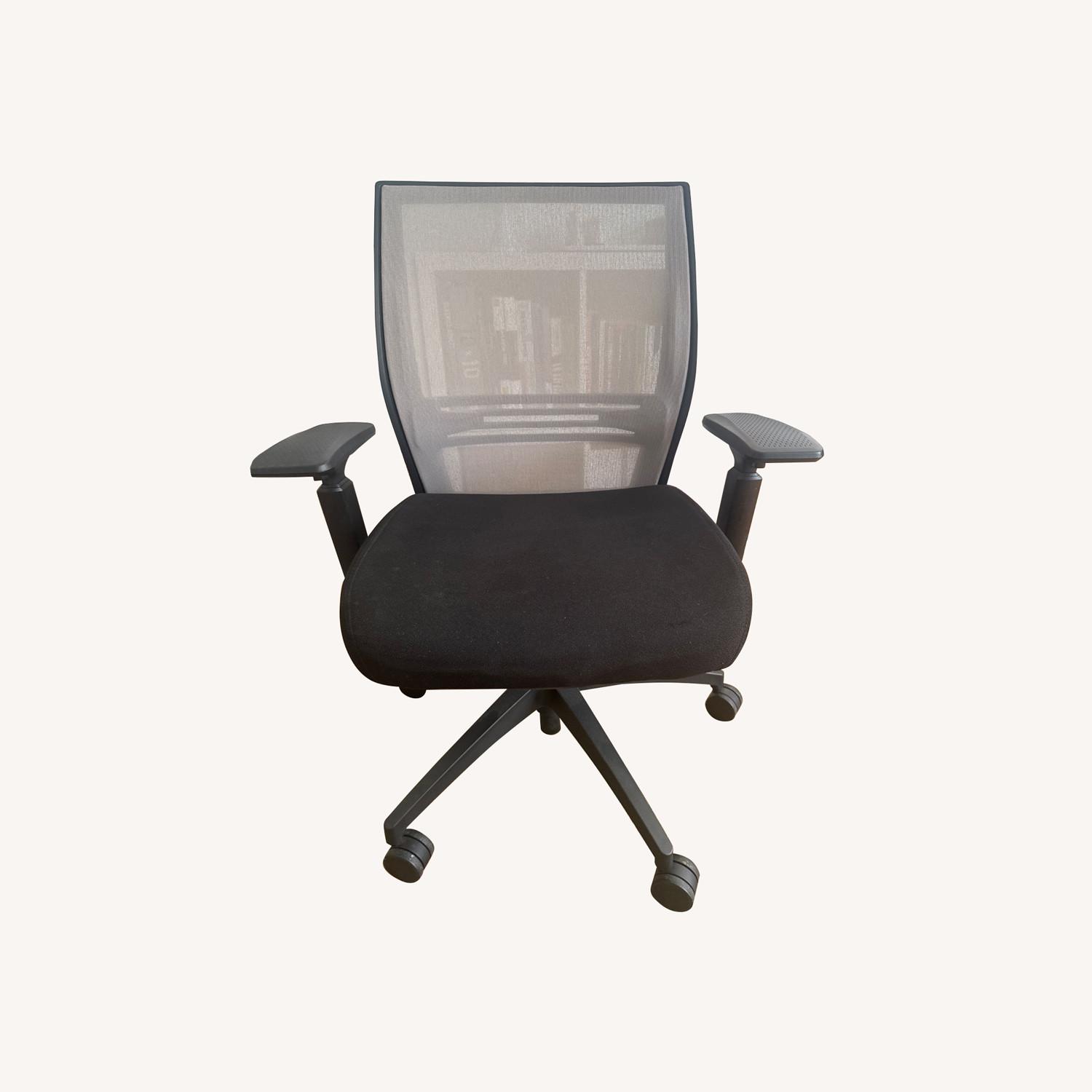 Sitonit Black Fabric Office Chair - image-0