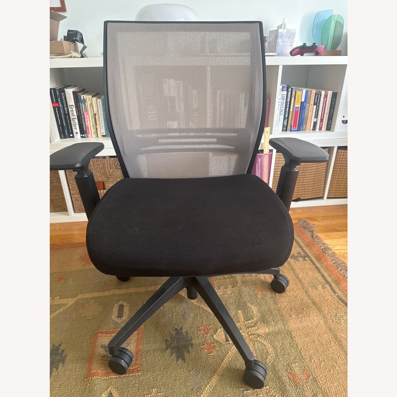 Sitonit Black Fabric Office Chair - image-1
