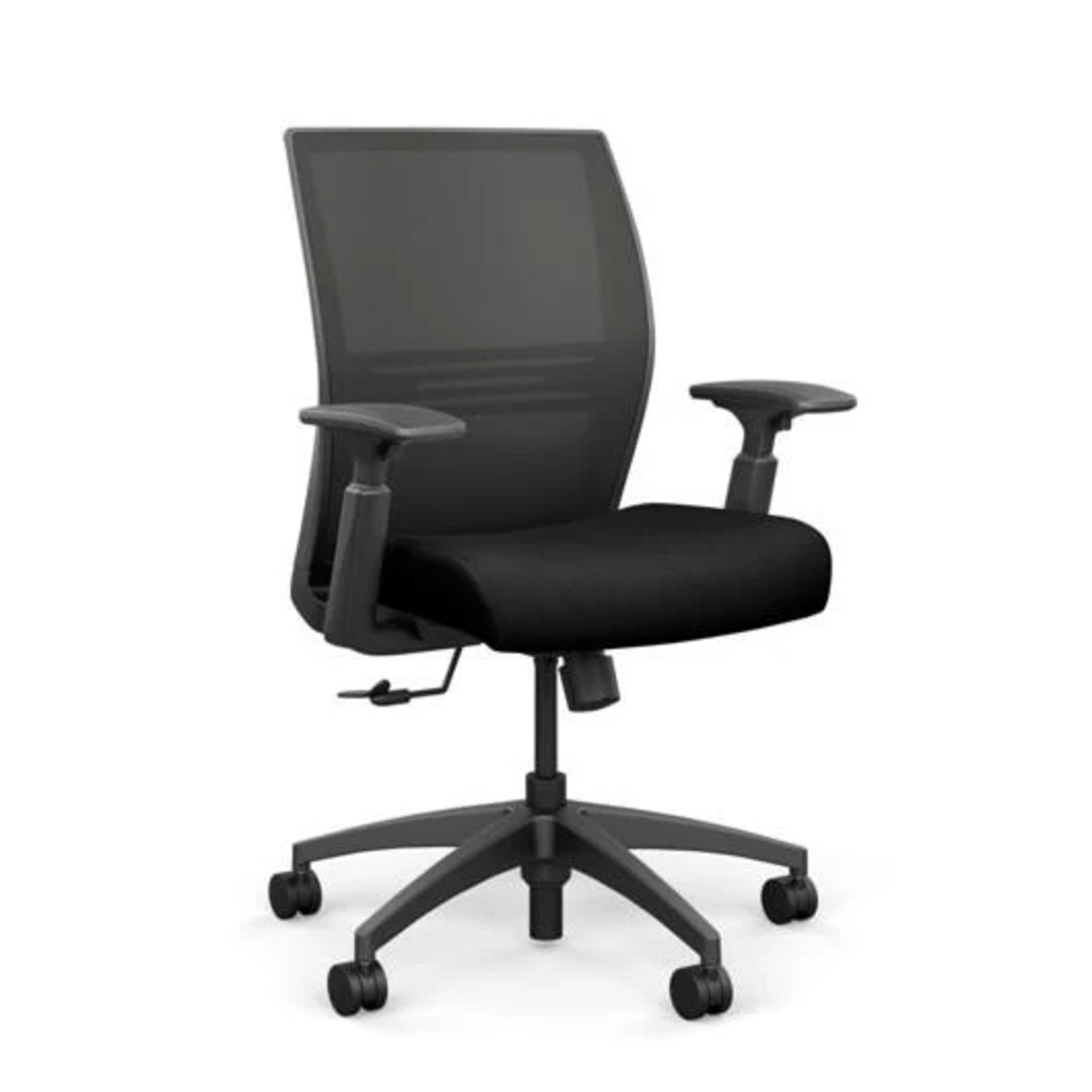 Sitonit Black Fabric Office Chair - image-5