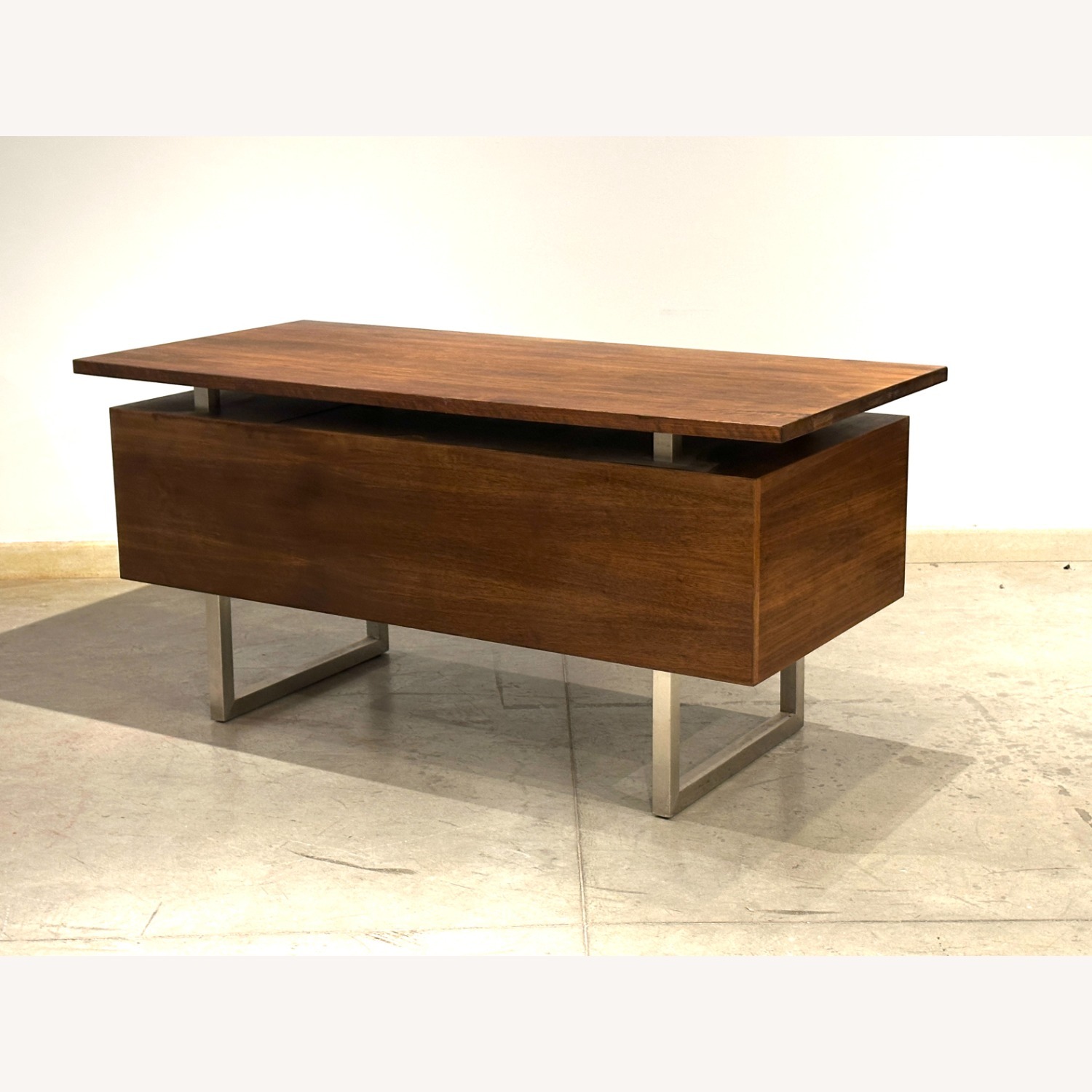 Crate & Barrel Clybourn Walnut Executive Desk  - image-5