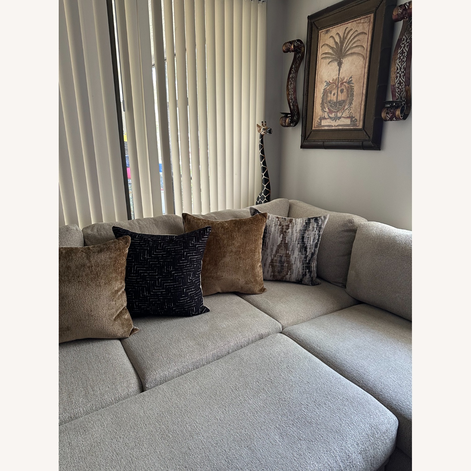 Rooms To Go Wildwood Grove Natural Fabric 3+ Piece Sectional - image-3