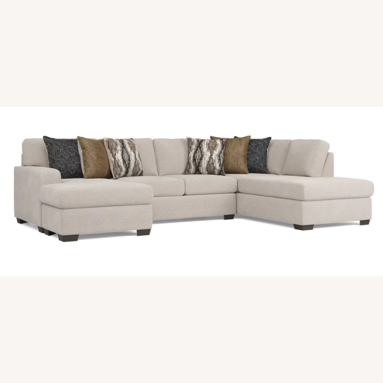Rooms To Go Wildwood Grove Natural Fabric 3+ Piece Sectional - image-4