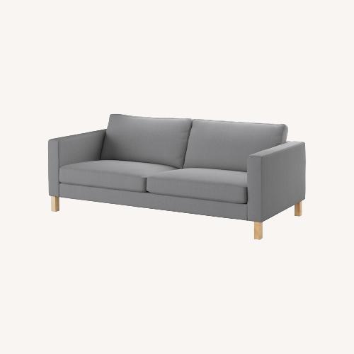 Used IKEA Karlstad Light Gray 3+ Seater Sofa for sale on AptDeco